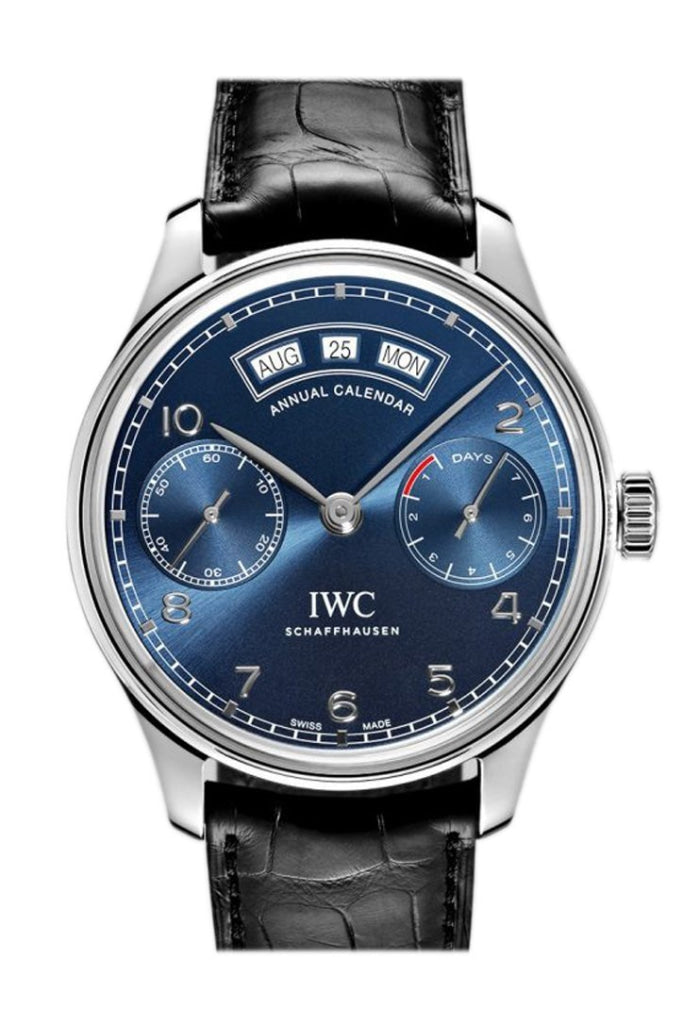 Iwc perpetual calendar best sale blue dial