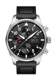 IWC Pilot Black Automatic Chronograph Men's Watch IW377709