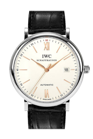 Iwc Portofino Automatic Silver-Plated Dial Mens Watch Iw356517