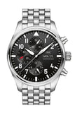 Iwc Pilot Automatic Chronograph Black Dial Mens Watch Iw377710