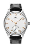 IWC Portugieser Automatic Silver-plated Dial Men's Watch IW358303