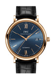 IWC Portofino Rose Gold on Strap Watch IW356522