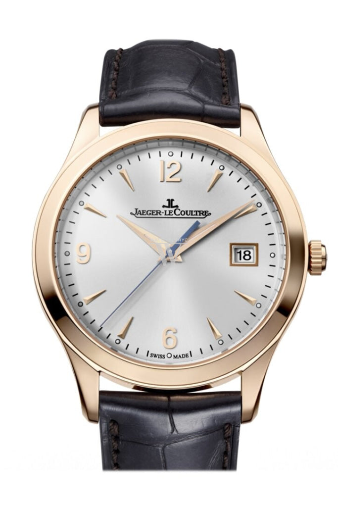 Jaeger Jlc Master Control Brown Croc Silver Dial 1542520 Watch