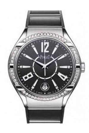 Piaget Polo Forty-Five Ladies With Diamond Bezel Watch Goa36014 Black