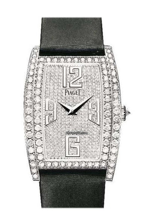 Piaget Limelight Tonneau Wg Pave On Strap Watch G0A36193