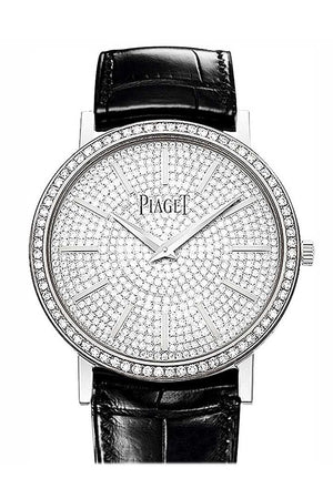 Piaget Altiplano Round In White Gold Diamond Bezel Goa36128 Watch