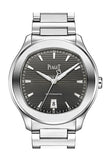 Piaget Polo S Automatic Grey Guilloche Dial Mens Watch Goa41003