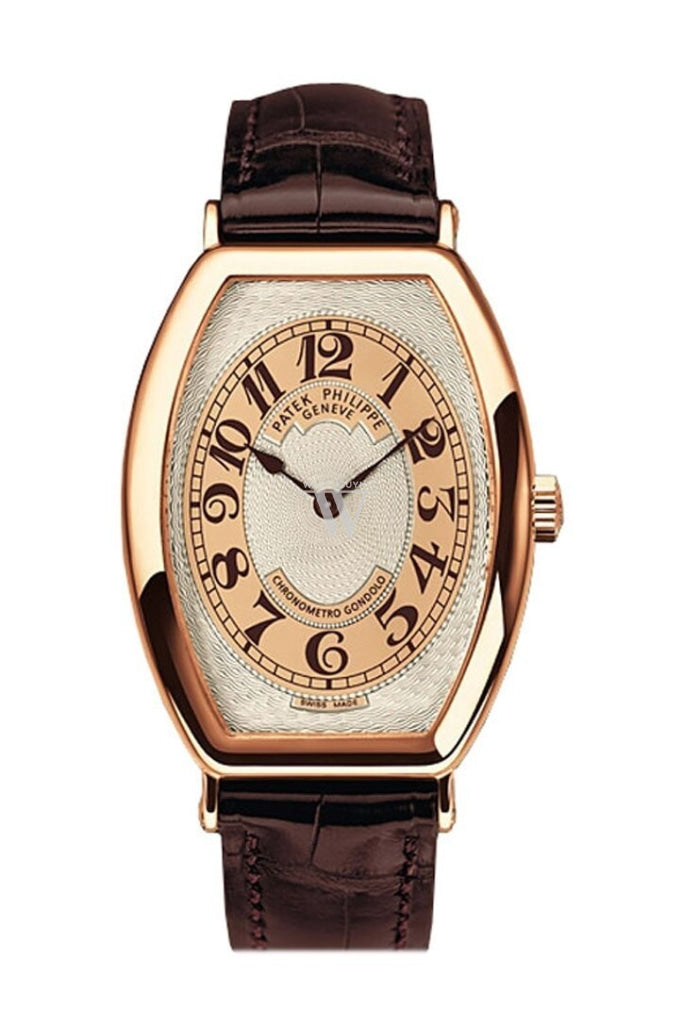 Patek Philippe Gondolo Silver Brown Dial Rose Gold Men s Watch