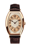 Patek Philippe Gondolo Silver Brown Dial 18kt Rose Gold Brown Leather Men's Watch 5098R