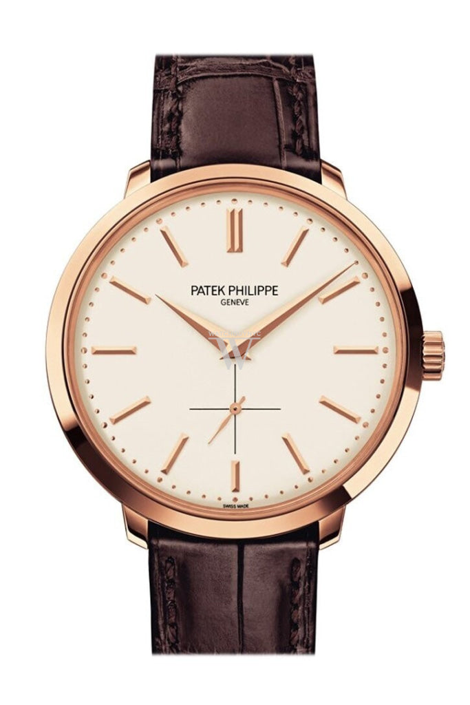 Patek Philippe Calatrava Rose Gold Leather 38mm Watch 5123R