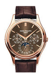 Patek Philippe Grand Complications Perpetual Calendar Brown Dial 38mm Men's Watch 5140R-001