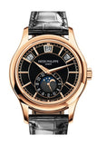 Patek Philippe Complications Automatic Black Dial 38Mm Mens Watch 5205R-010 Black