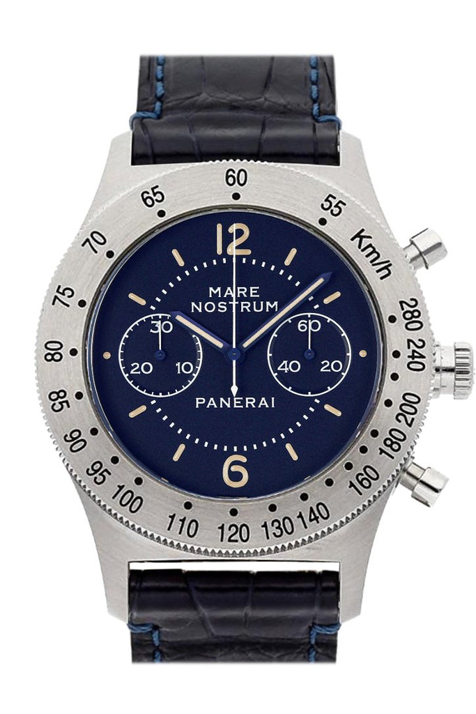 Panerai Mare Nostrum Acciaio Chronograph Blue Dial Mens Watch Pam00716