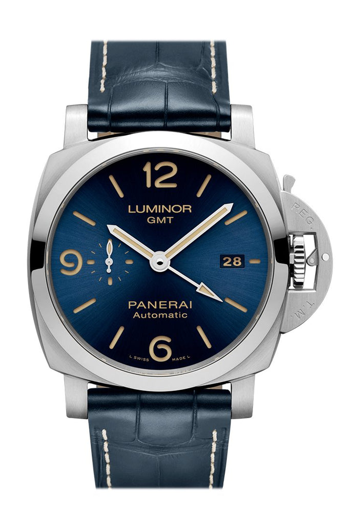 Panerai Luminor 1950 3 Days Gmt Automatic Acciaio Blue Pam01033 Watch