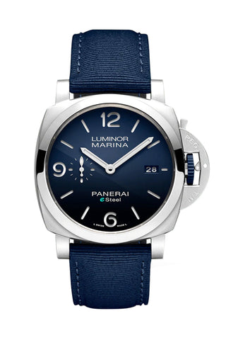 Panerai Luminor Marina Esteel Blue Dial Pam01157 Watch