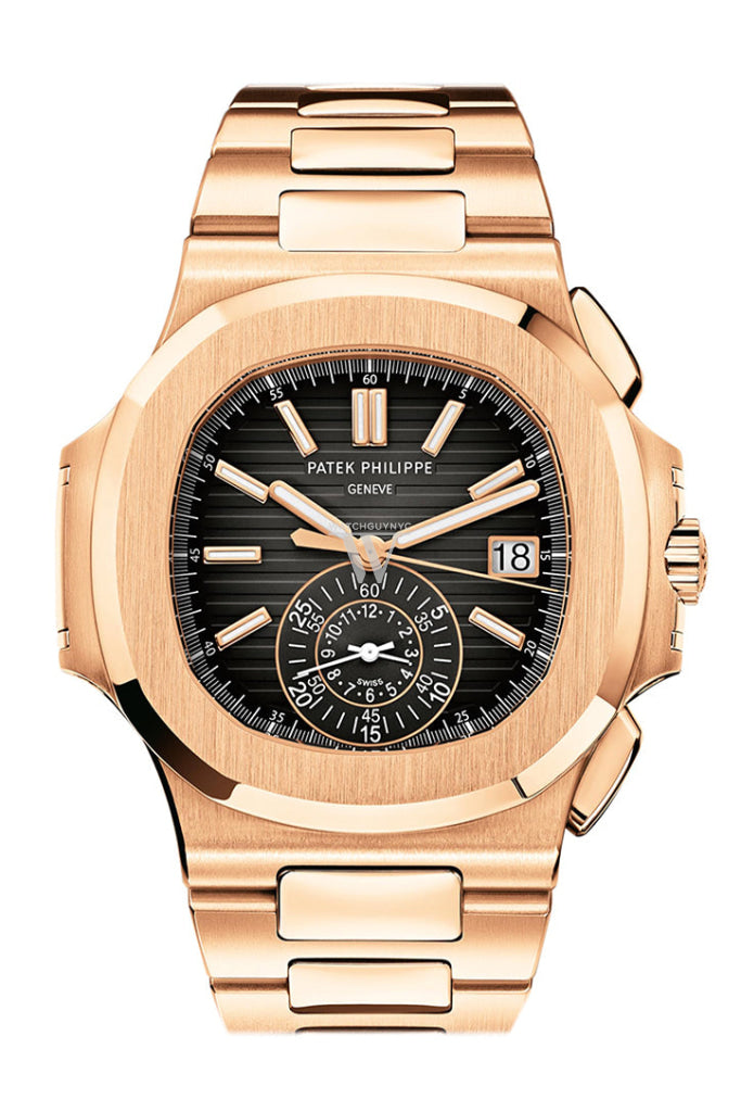 Patek Philippe Nautilus Rose Gold Black Dial 59801R 001 WatchGuyNYC
