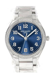 Patek Philippe Twenty 4 Blue Sunburst Dial Automatic Ladies Diamond Watch 7300/1200A-001