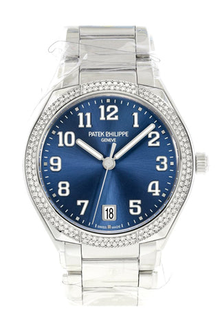 Patek Philippe Twenty 4 Blue Sunburst Dial Automatic Ladies Diamond Watch 7300/1200A-001