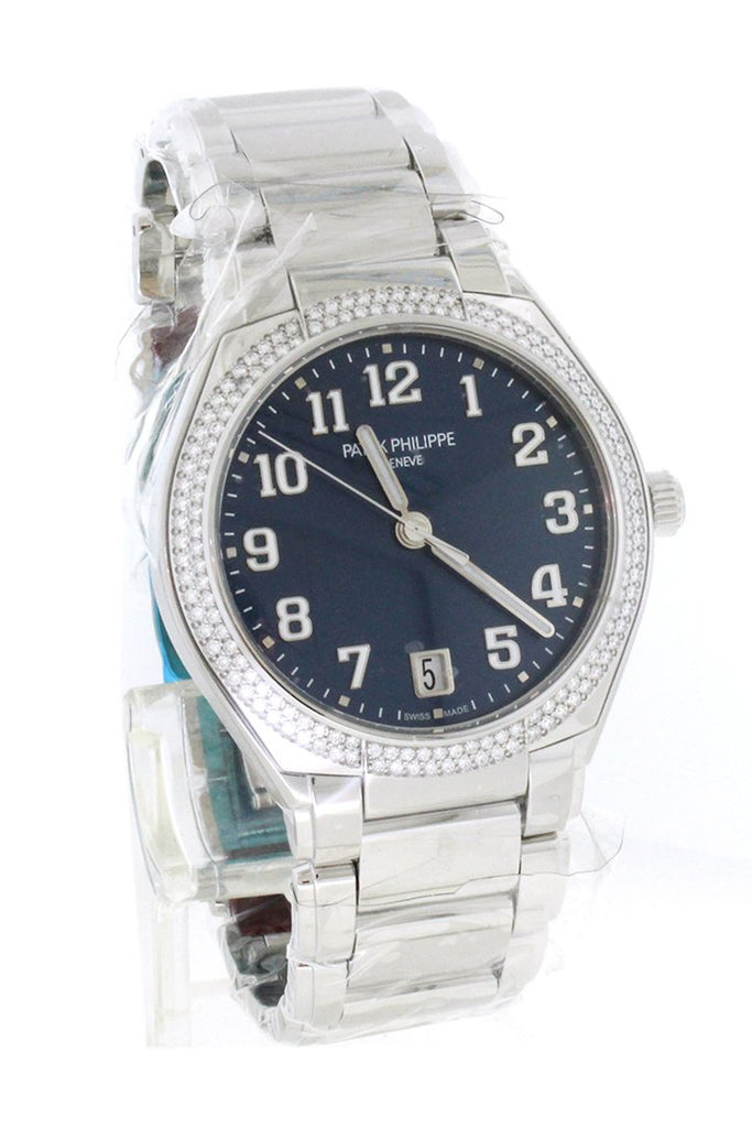 Patek Philippe Twenty 4 Blue Sunburst Dial Automatic Ladies Diamond Watch 7300/1200A-001