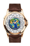 Patek Philippe Mens Complications Rose Gold World Time Enamel Dial 1 5131R-010 Watch