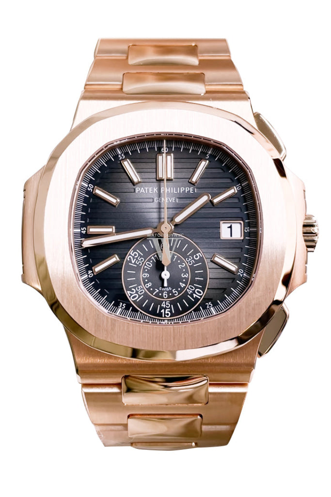 Patek Philippe Nautilus Rose Gold Black Dial 59801R-001 | WatchGuyNYC