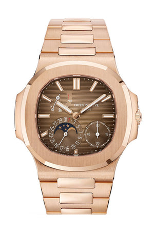 Patek Philippe Nautilus Moon Phase Rose Gold Watch 5712/1R-001 5712/1R