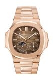 Patek Philippe Nautilus Moon Phase Rose Gold Watch 5712/1R-001 5712/1R