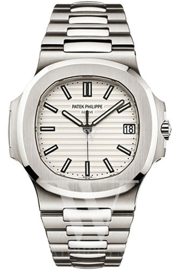 Patek nautilus white top dial