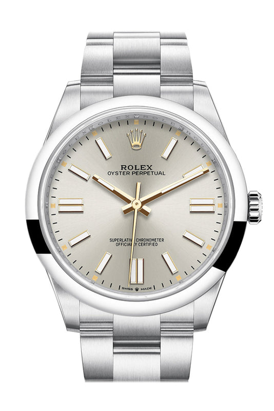 Oyster perpetual online 41 silver dial