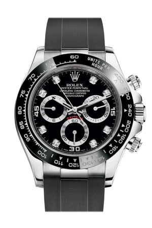 Rolex Cosmograph Daytona Black Dial Oysterflex Strap Mens Watch 116519LN 116519