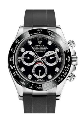 Rolex 116519LN Cosmograph Daytona Steel Dial Oysterflex Strap WatchGuyNYC