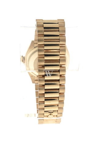 Rolex Day-Date 36 Dark Grey Dial Gold Diamond Bezel Watch 128348Rbr-0005 128348Rbr