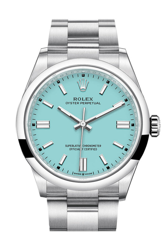 Rolex Oyster Perpetual 36 Turquoise Dial Oyster Bracelet Watch