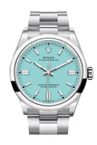 Rolex Oyster Perpetual 36 Turquoise Dial Oyster Bracelet Watch 126000