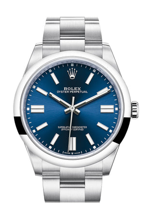 Rolex Oyster Perpetual 41 Blue Dial Oyster Bracelet Watch 124300