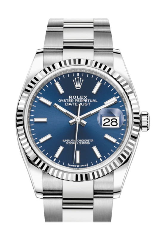 Datejust 36 blue dial sale