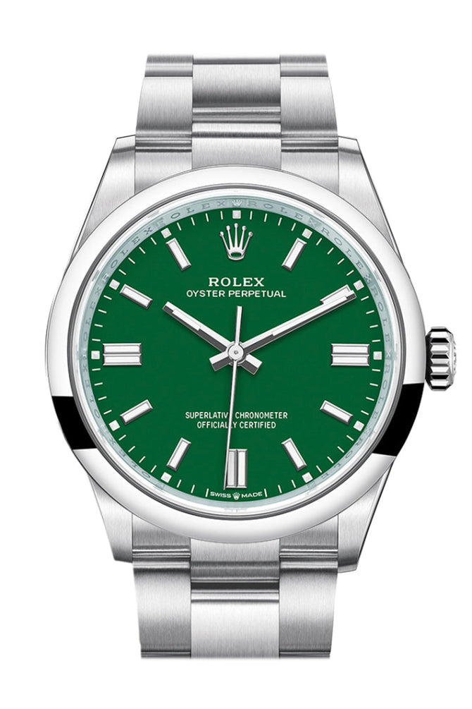 Rolex Oyster Perpetual 36mm 12600 Watches New York WatchGuyNYC tagged color green