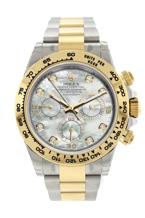 Rolex Cosmograph Daytona Mother Of Pearl Diamond Dial Oyster Bracelet Watch 116503