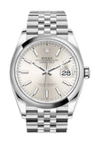 Rolex Datejust 36 Silver Dial Automatic Jubilee Watch 126200