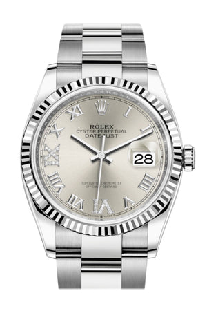 Rolex datejust clearance 36mm silver