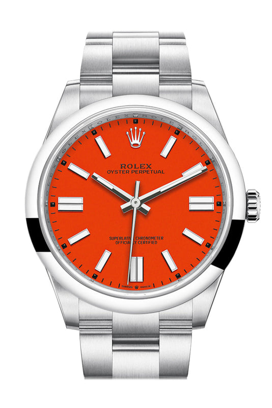 Rolex oyster perpetual top 41 coral red