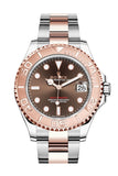 Rolex Yacht-Master 37 Chocolate Dial Automatic Men's Steel and 18K Everose Gold Oyster Watch 268621