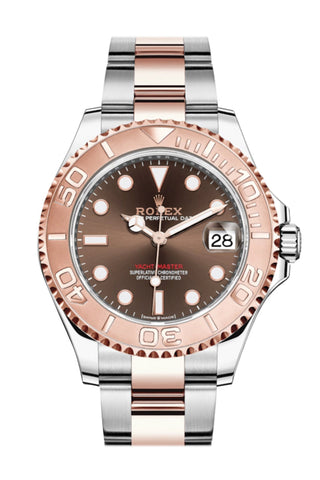 Rolex Yacht Master268621 37 Chocolate Dial Men s Steel and 18K Everose Gold WatchGuyNYC