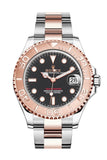 Rolex Yacht-Master 37 Black Dial Automatic Men's Steel and 18K Everose Gold Oyster Watch 268621