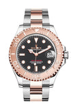 Rolex Yacht-Master 37 Black Dial Automatic Men's Steel and 18K Everose Gold Oyster Watch 268621