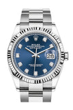 Rolex Datejust 36 Blue Diamond Dial Automatic Watch 126234
