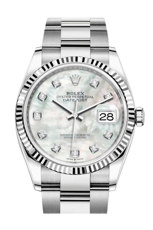 Rolex Datejust 36mm 18k Gold & Steel w/ Black Mother of Pearl Diamond –  Zeidman's