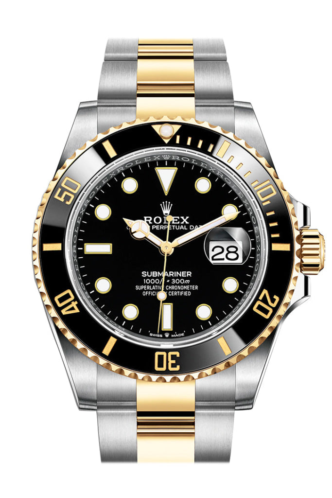 Rolex submariner steel gold black on sale dial
