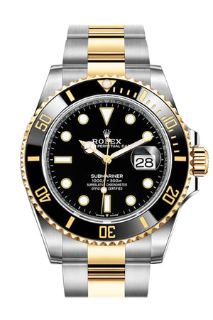 Rolex Submariner 41 Black Dial Stainless Steel and 18K Yellow Gold Bracelet Automatic Men's Watch 126613LN New Release 2020