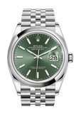 Rolex Datejust 36 Mint Green Dial Jubilee Watch 126200